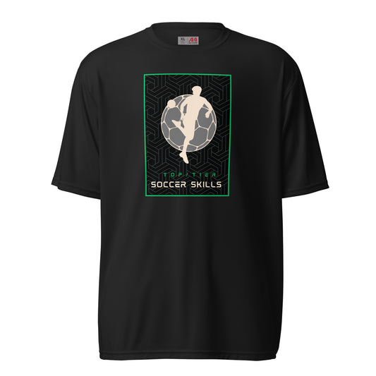 TopTier SoccerSkills Unisex performance crew neck t-shirt